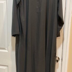 Classic Gray Abaya with pockets